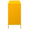vidaXL Buffet jaune moutarde 101,5x39x73,5 cm acier lamin&eacute; &agrave; froid