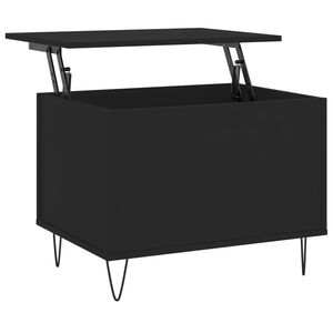 vidaXL Table basse Noir 60x44,5x45 cm Bois d'ing&eacute;nierie