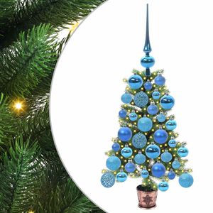 vidaXL Sapin de No&euml;l avec 150 LED avec support Vert 65 cm PE