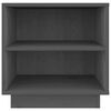 vidaXL Tables de chevet 2 pcs Gris 40x34x40 cm Bois de pin solide