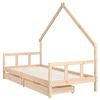 vidaXL Cadre de lit enfant avec tiroirs 90x200 cm bois de pin massif