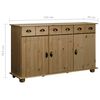 vidaXL Buffet 134x39x79,5 cm Bois de pin massif