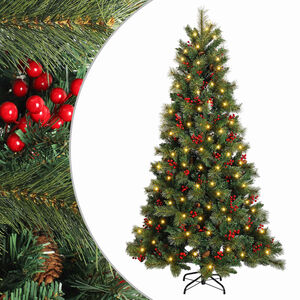 vidaXL Sapin de No&euml;l Artificiel &agrave; Branches Articul&eacute;es 150 cm 150 LED