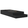 vidaXL Cadre de lit avec rangement Ch&ecirc;ne noir 80 cm Bois d'ing&eacute;nierie