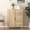 vidaXL Buffet chêne sonoma 69,5x34x90 cm bois d'ingénierie