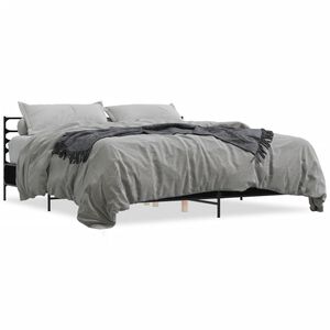 vidaXL Cadre de lit sans matelas noir 180x200 cm