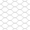 vidaXL Clôture hexagonale Gris 1.6 x 50 m Acier