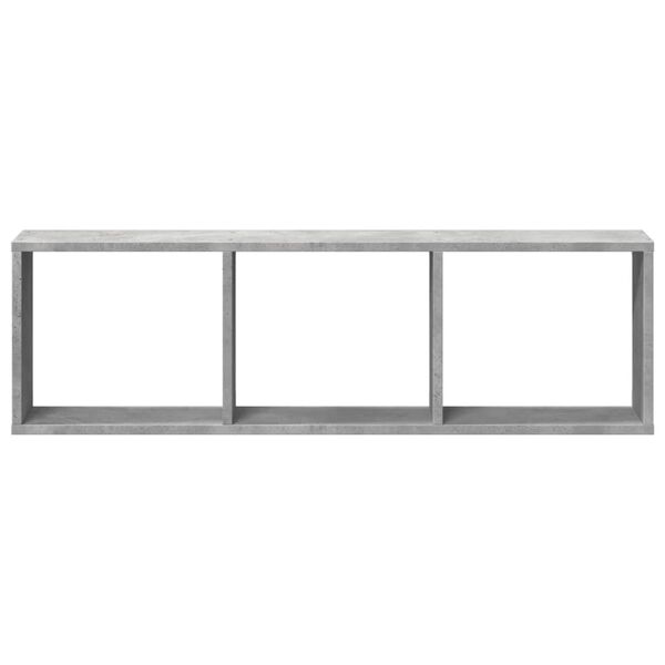 vidaXL Armoire murale 100x16x30 cm gris b&eacute;ton bois d'ing&eacute;nierie