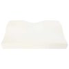 vidaXL Coussin cervical Blanc Mousse &agrave; m&eacute;moire de forme