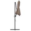 vidaXL Parasol cantilever de jardin Taupe 372 x 198 x 243 cm