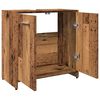vidaXL Armoire lavabo de salle de bain vieux bois 60x33x60 cm