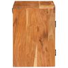 vidaXL Table de chevet Marron 35 x 33 x 48 cm Bois d'acacia massif