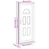 vidaXL Porte d'entr&eacute;e blanc 110x210 cm PVC