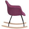 vidaXL Chaise &agrave; bascule Violet Tissu