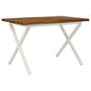 vidaXL Table &agrave; manger en bord vivant 90 x 55 x 75 cm