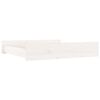 vidaXL Tiroirs de lit 2 pcs blanc Bois de pin massif