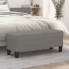 vidaXL Banc Gris fonc&eacute; 100x35x41 cm Tissu