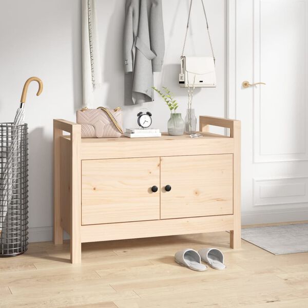 vidaXL Banc d'entr&eacute;e 80x40x60 cm Bois de pin massif