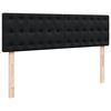 VidaXL Cadre de lit ottoman avec matelas noir 160x200 cm velours