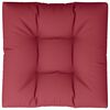 vidaXL Coussin de palette rouge bordeaux 70x70x12 cm tissu