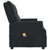 vidaXL Fauteuil de massage inclinable 2 places noir similicuir