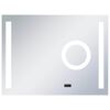 vidaXL Miroir mural &agrave; LED de salle de bain et capteur tactile 80x60 cm