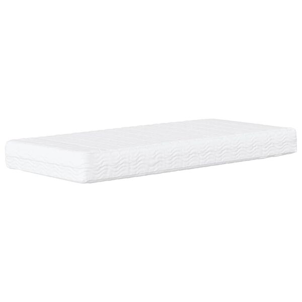 vidaXL Matelas en mousse blanc 80x220 cm duret&eacute; H2 H3