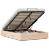 vidaXL Cadre de lit ottoman avec rangement Naturel 120 x 190 cm