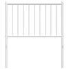 vidaXL T&ecirc;te de lit de remplacement m&eacute;tal blanc 80 cm