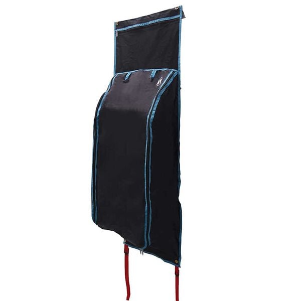 vidaXL Sac de rangement avec stockage Noir et Bleu 140 x 43 cm oxford