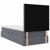 vidaXL Lit avec rangement et matelas Gris fonc&eacute; 90 x 190 cm Velours