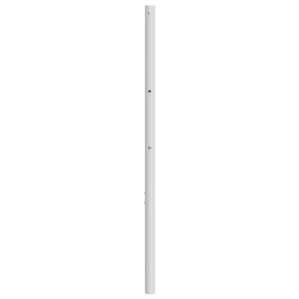 vidaXL T&ecirc;te de lit de remplacement m&eacute;tal blanc 140 cm