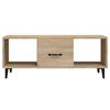 vidaXL Table basse Chêne sonoma 102x50x40 cm Bois d'ingénierie