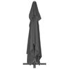 vidaXL Parasol de jardin d&eacute;port&eacute; avec m&acirc;t en aluminium 400 x 300 cm Anthracite