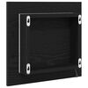 vidaXL Miroir de salle de bain LED Chêne noir 40 x 8,5 x 37 cm