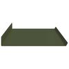 vidaXL &Eacute;tag&egrave;re flottante 2 pcs Vert olive 100 x 18 x 2,5 cm Acier