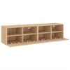 vidaXL Meubles TV muraux 2 pcs ch&ecirc;ne sonoma 60x30x30cm bois ing&eacute;nierie