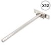 vidaXL Supports d'&eacute;tag&egrave;res flottantes 12pcs invisible acier au carbone
