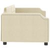 vidaXL Lit de repos sans matelas cr&egrave;me 80x200 cm tissu