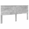 vidaXL T&ecirc;te de lit Gris b&eacute;ton 200 cm Bois d'ing&eacute;nierie