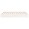vidaXL Cadre de lit sans matelas blanc bois massif 140x190 cm