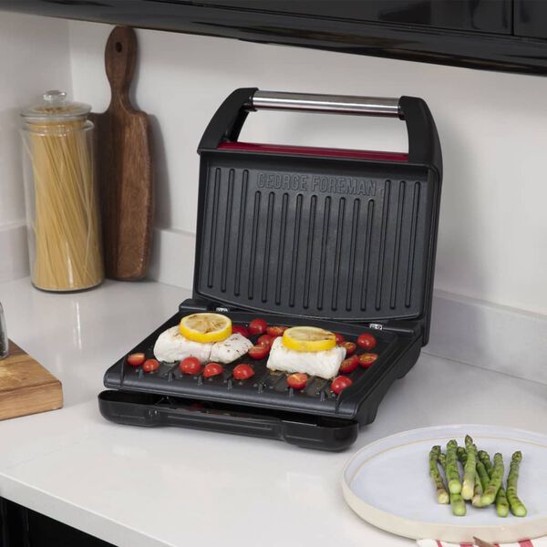 GEORGE FOREMAN Gril Acier M Rouge