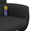 vidaXL Fauteuil de massage inclinable avec repose-pied noir tissu