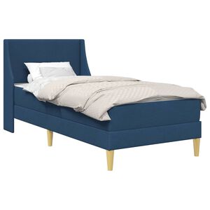 vidaXL Cadre de lit avec matelas avec t&ecirc;te de lit Polyester