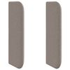 vidaXL Oreille de t&ecirc;te de lit Taupe 40,5 x 40,5 x 4 cm tissu