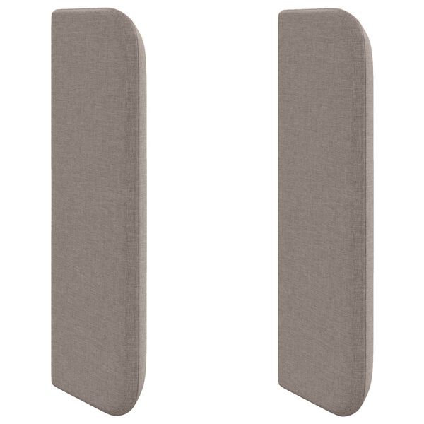 vidaXL Oreille de t&ecirc;te de lit Taupe 40,5 x 40,5 x 4 cm tissu