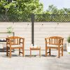 vidaXL Ensemble de salon Rose de jardin 3 pcs Bois d'Acacia Massif