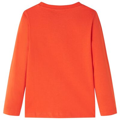 T-shirt enfants à manches longues orange vif 92
