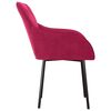 vidaXL Chaises à manger lot de 2 Rouge bordeaux Velours