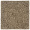 vidaXL Tapis de surface Naturel et noir 120 x 120 cm Jute